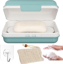 Bar Soap Travel Case, Soap Dish Holder with Lid for Shower Soap Container Box