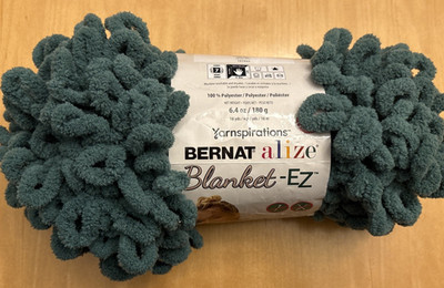 Bernat Alize Blanket-EZ Hedge  green  6.4 oz. 18 yds. NEW
