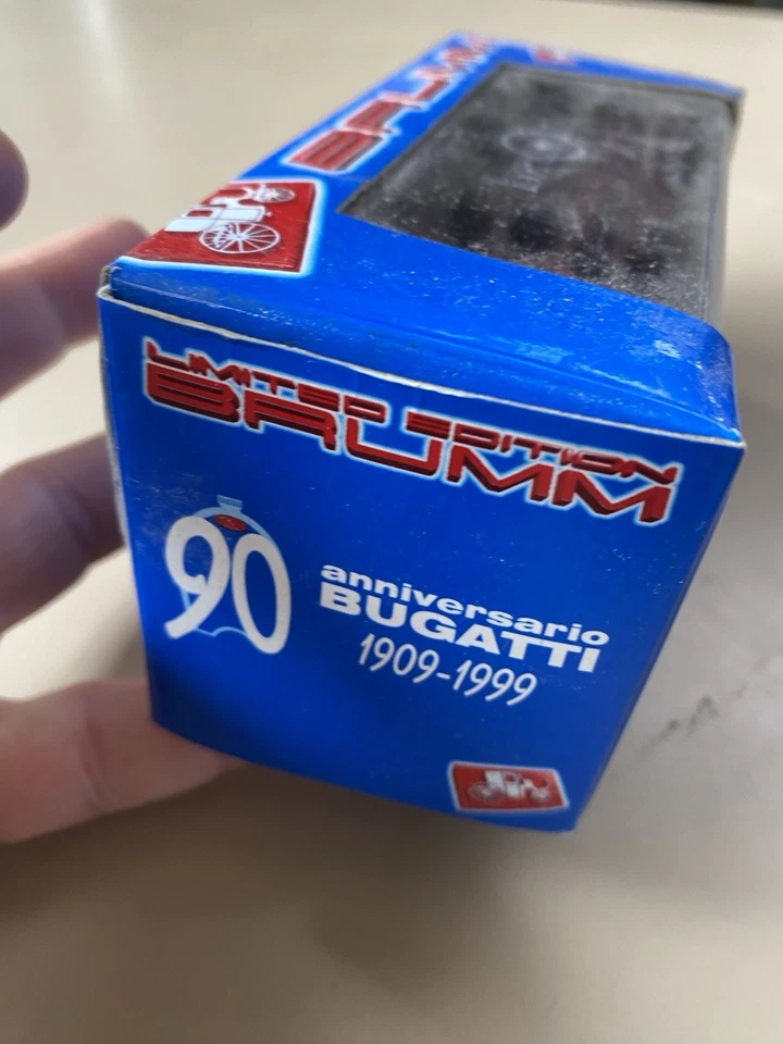 Brumm Bugatti Type 59 #28 Tazio Nuvolari GP Monaco 1934 1/43 S99/32 ANNIVERSARIO - Immagine 4 di 4