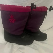 Kamik Purple pink Snow Boots Outdoor kids 10