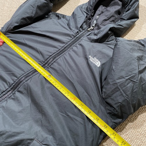 The North Face Puffer Jacket Boys Large Black Reversible Youth - Picture 7 of 15