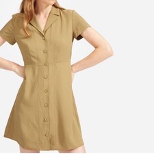 NWT Everlane The Japanese GoWeave Notch Shirt Dress Size 2 Sustainable