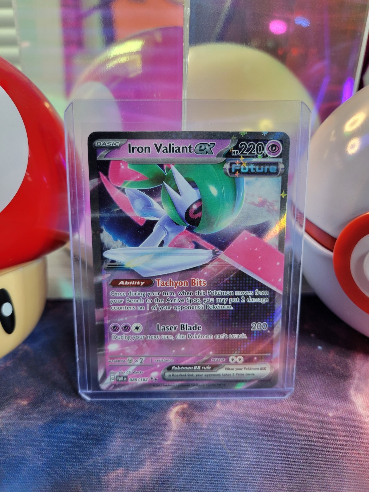 Iron Valiant Ex 89/182 Pokémon TCG S&V Paradox Rift Double Rare Holo NM