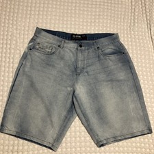 Vintage Ecko Unltd Mens Jean Shorts Size 38 Light Wash Retro Denim Y2K