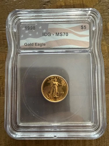 1998 ICG Genuine 1/10oz Gold Eagle MS70