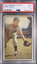 1953 Bowman Color #105 Eddie Joost PSA 5.5