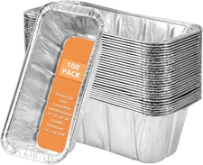 EWFEN 100 Pack Blackstone Griddle Accessories Grease Catcher Cup Liners, Aluminu