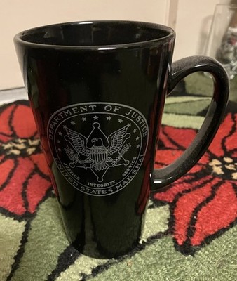 Vintage Department Of Justice United States Marshal Mug Cup