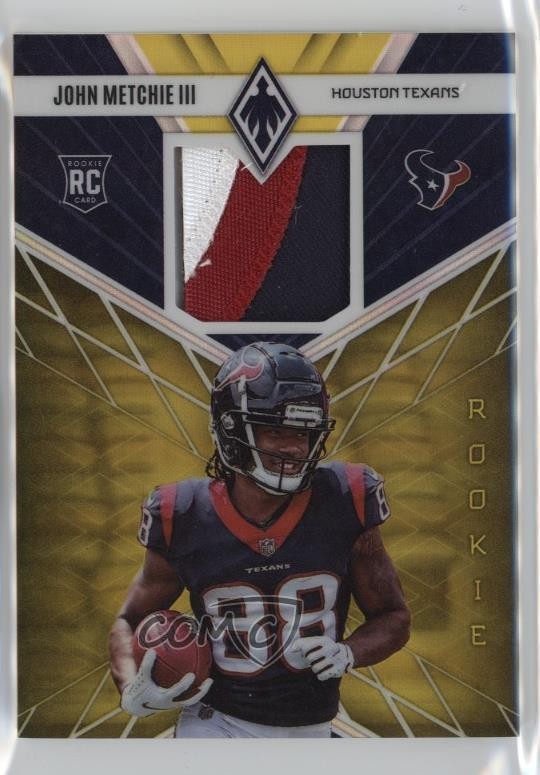 John Metchie Panini Phoenix Rookie Memorabilia #RME16 Yellow Prime