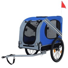 Large Folding Bike Trailer for Dogs C 66LB Capacity All-Terrain Pet Carrier,Dura