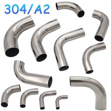 90 Mandrel Exhaust Pipe Bend Elbow Connector 6-114mm Od New 304 Stainless Steel 90 Mandrel Exhaust Pipe Bend Elbow Connector 6-114mm Od New 304 Stainless Steel