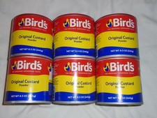 Set of 6 Bird's Original Custard Powder 8.5 oz Instant Custard Mix - Sealed NEW