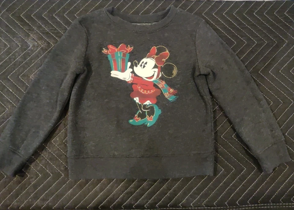 Jumping Beans Niñas Gris Minnie Mouse Disney Princesa Navidad Sudadera 4T Foto 4 de 4