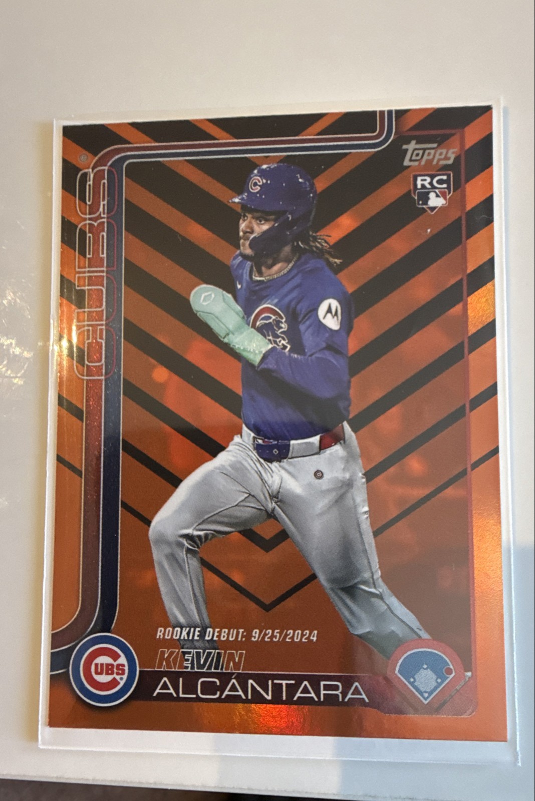 2025 Topps Chrome - Kevin Alcantara #173 Orange Refractor /25 (RC)