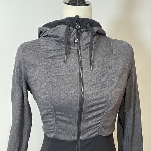 Lululemon Dance Studio Jacket Size 6 Reversible Full Zip Hooded Track - Picture 12 of 14