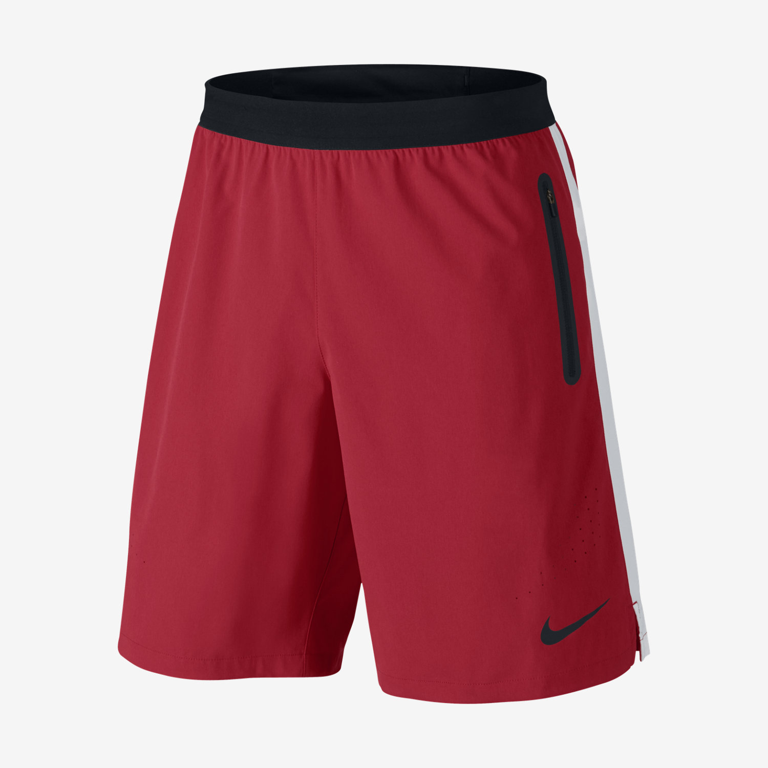 red nike soccer shorts