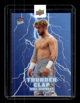WILL OSPREY 2025 UD FLEER ULTRA DC THUNDER CLAP INSERT CDD EXCLUSIVE #7 AEW