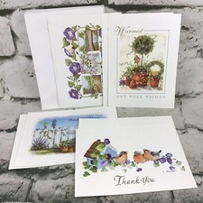 Assorted Greeting Cards Lot-8 In 4 Styles W/Envelopes Thinking Of You Get Well