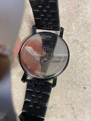 Fossil BQ2399 Lady 50m Black Steel Analog Quartz Watch Hours  display picture 1