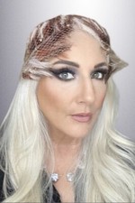 Vintage Womens Hat Burgundy Brown Feathers Cocktail Cloche 1950s