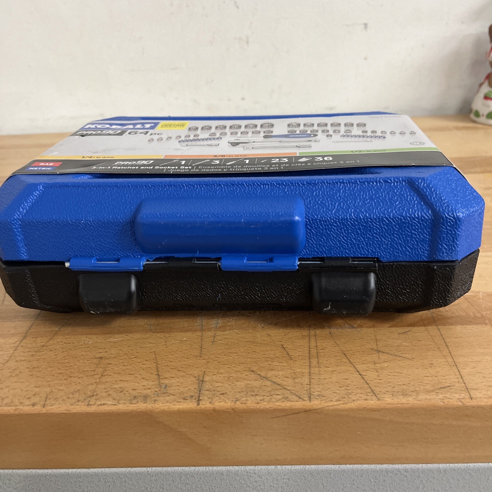Kobalt Pro 90 Ratchet Set 64Pc. SAE/Metric Mechanic's Tool Set