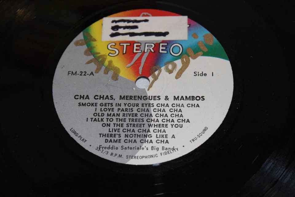 Freddie Sateriale's Big Band – Cha, Cha, Chas, Merengues And Mambos 12" Vinyl - Image 4 of 4
