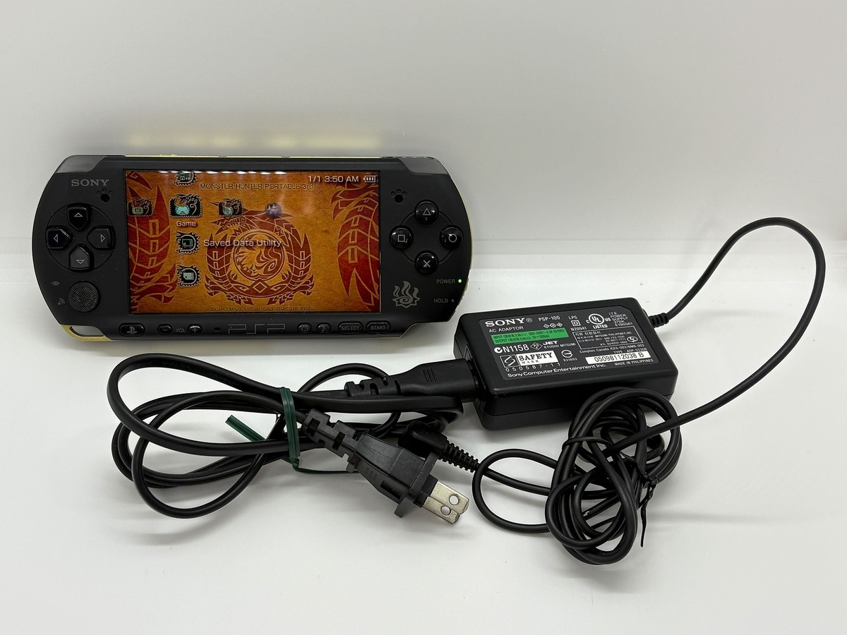 SONY PSP-3000 Monster Hunter Model Console - Tested, No Box, Japan 