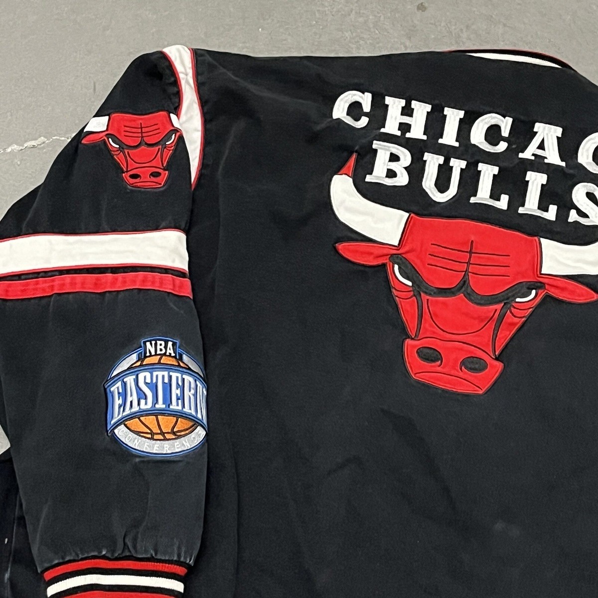 サクラ　Chicago BullsJacket Jeff Hamilton 90's Jeff Hamilton Chicago Bulls Jacket - Jackets Masters