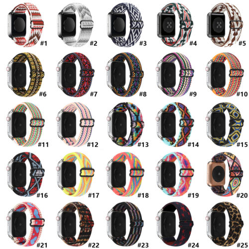 Nylon Sports Strap for Apple Watch 9 8 7 6 5 4 SE 40/44/41/45/49mm Ultra 2 - Picture 1 of 33
