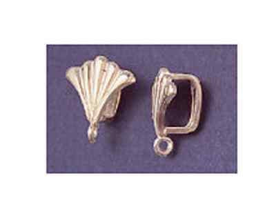 Sterling Silver Fancy Omega Slider Bail For 6mm Chain