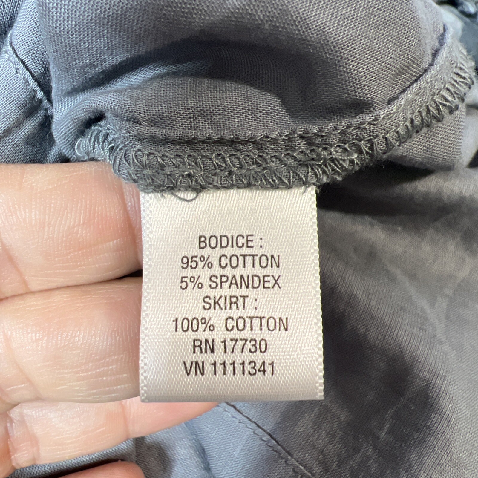 Converse Dress Women's Gray Size Large Ruched Paint Splatter Look Cotton 2012 thumbnail 10