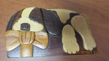 Dog Wooden Puzzle Box