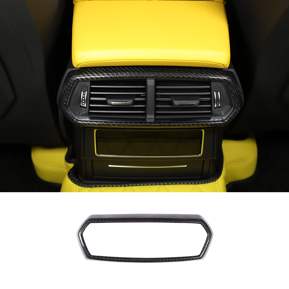 Real Carbon Fiber Rear Air Vent Outlet Cover Trim For Lamborghini URUS 2018-2025