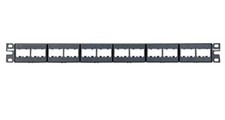 New Panduit Mini Com CPPL24WBLY Modular Patch Panel w/ Faceplates Fits Cat 6, 5E