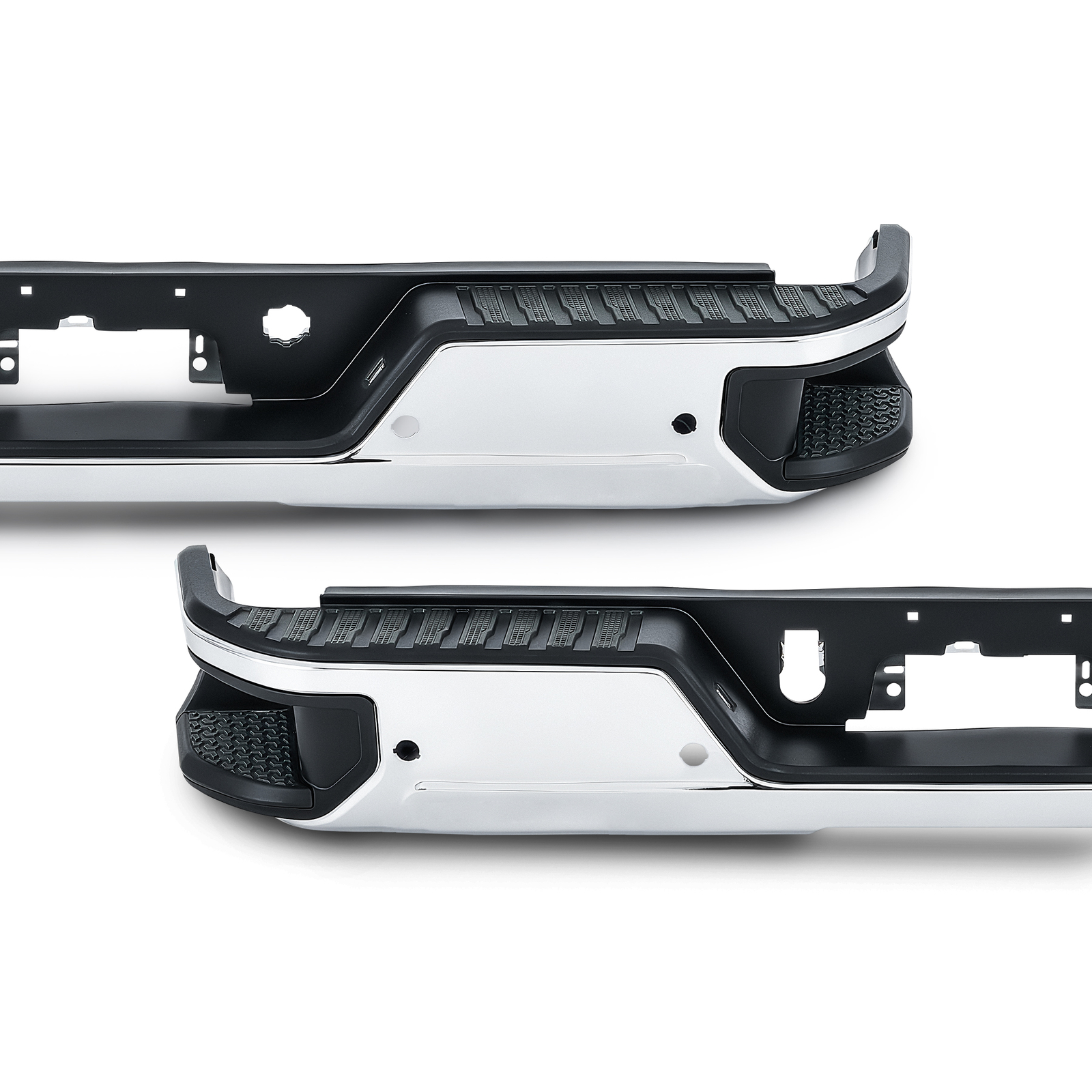 PREENEX NEW Chrome Rear Bumper For 2019-2025 Chevy Silverado GMC Sierra