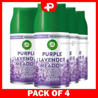 Air Wick Freshmatic Autospray ätherisches Öl Nachfüller Lavendelwiese 250ml 4er Pack