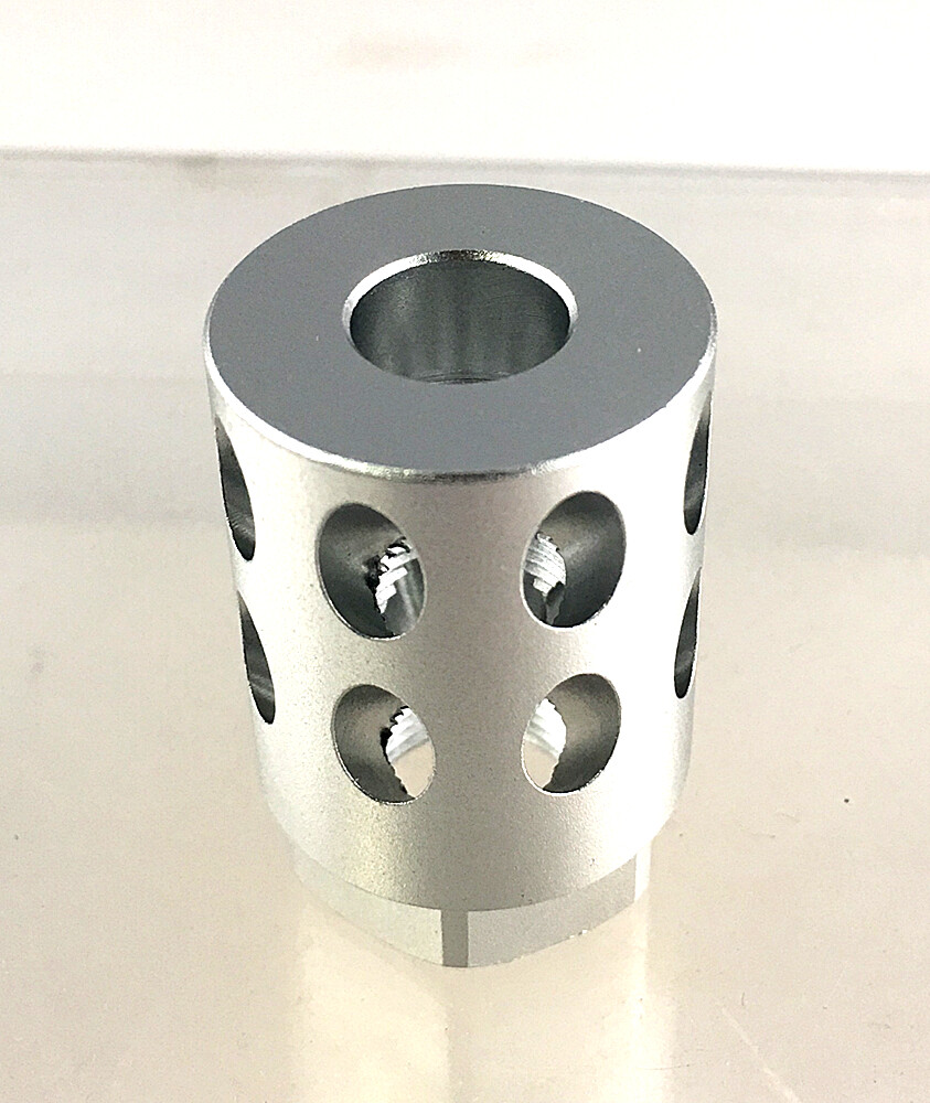 1/2x28 Muzzle Brake Glock Black Aluminum Muzzle Brake 1/2x28 TPI