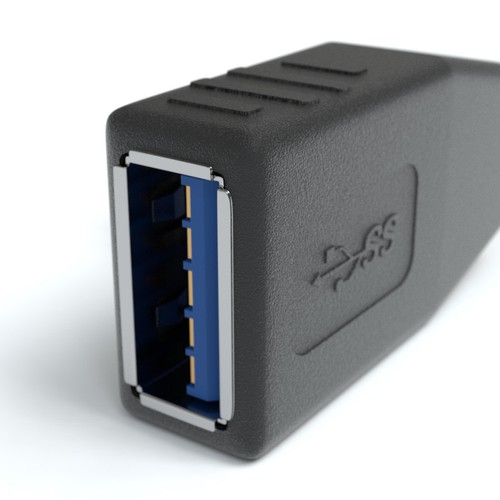 USB 3.0 Winkel Adapter links 90° Grad Winkeladapter A Stecker zu A Buchse - Bild 5 von 7