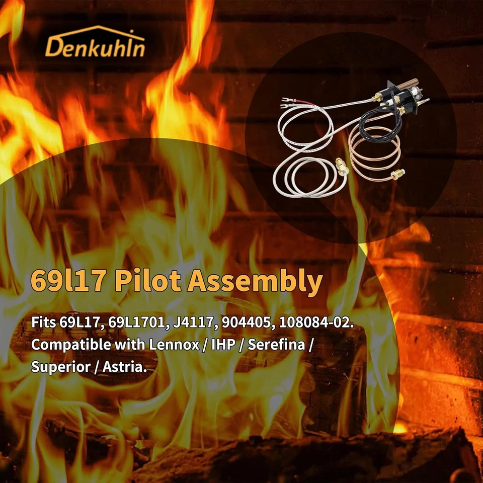 Conjunto piloto chimenea gas natural J4117 108084-02 69l17 69L1701 904405 Foto 4 de 4