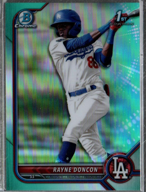 2022 Bowman Chrome Prospects Aqua Refractors #BCP202 Rayne Doncon /125