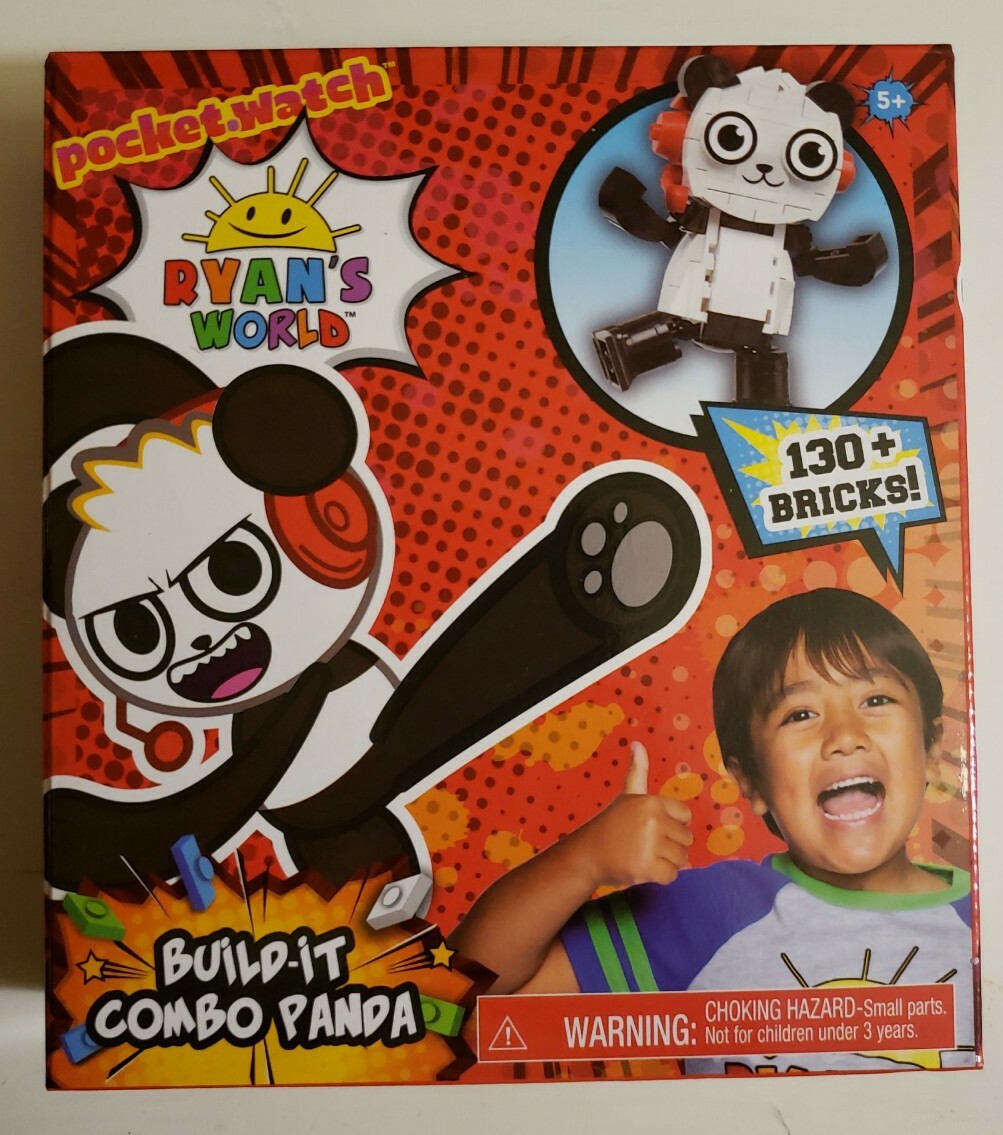 New Ryan's World Build It Combo Panda, Free 