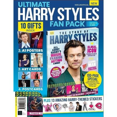 100% UNOFFICIAL HARRY STYLES FANBOOK - ULTIMATE FAN PACK - 10 GIFTS
