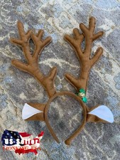 Reindeer Antlers Holiday Headband Deer Ears Christmas Costume Headpiece ONE SIZE