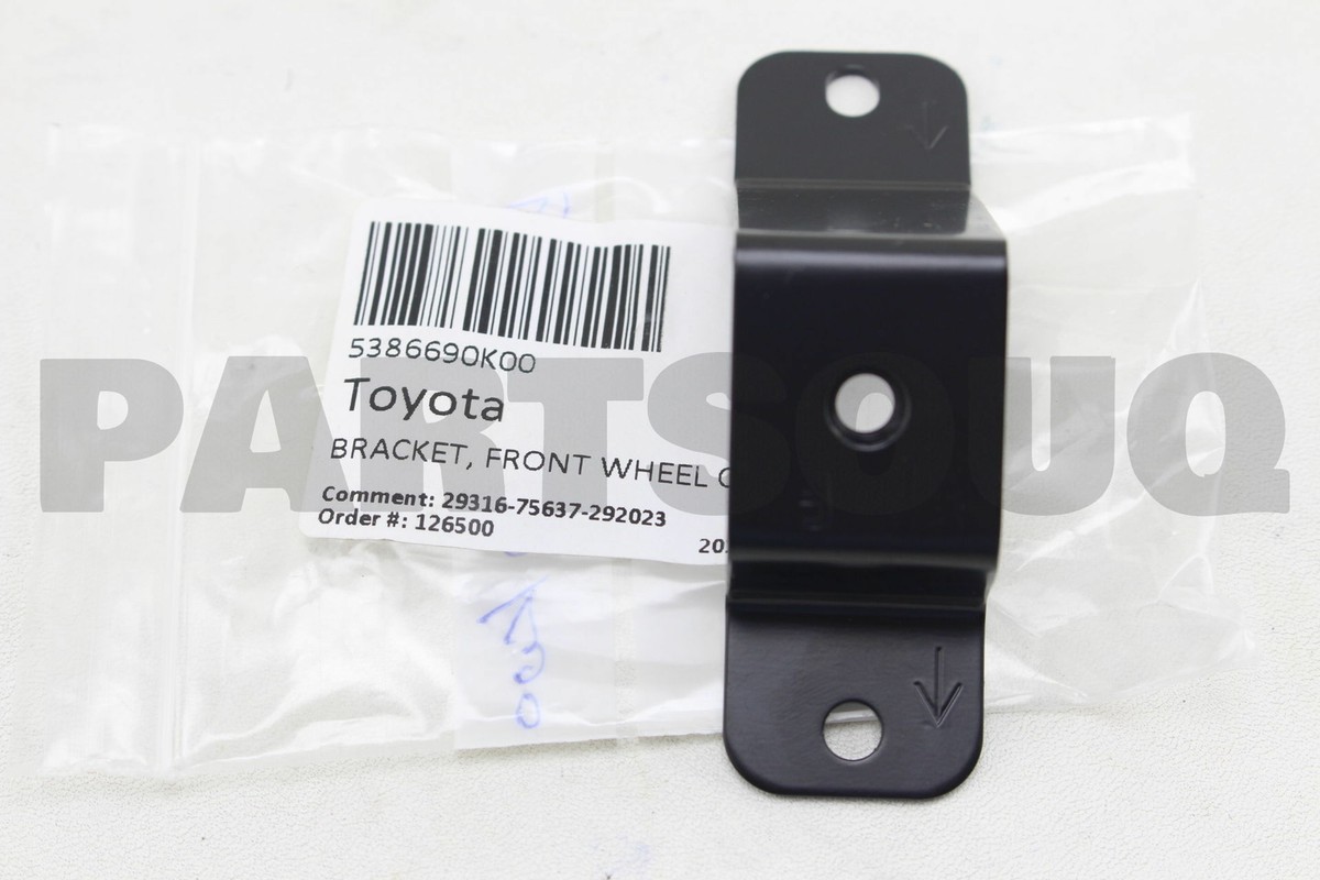 5386690K00 Genuine Toyota BRACKET, FRONT WHEEL OPENING, NO.4