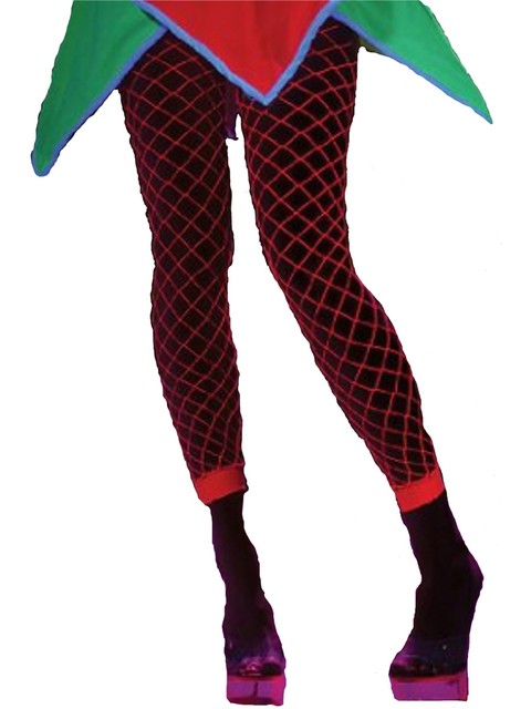 blacklight fishnet tights