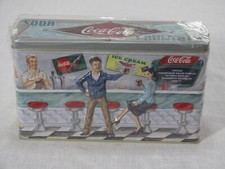 NEW Vtg Coca-Cola Soda Fountain Embossed Tin Box 3/339-T, The Tin Box Co r