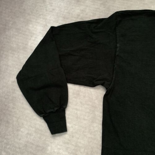 Vintage 90s Russell Athletic Mock Neck Shirt Size XXL USA Made Long Sleeve Black - Picture 3 of 9