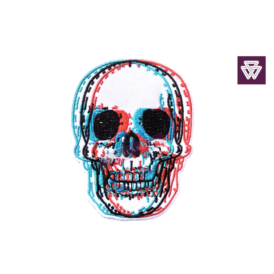 Bundle of 10 Embroidered Patches – Skulls, Moths, Cherries | Punk & Alternative - Image 4 of 4