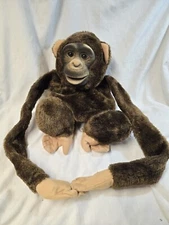 Chimpanzee Monkey Plush Stuffed Animal Hand Puppet VTG 1983 Childs Play Hosung