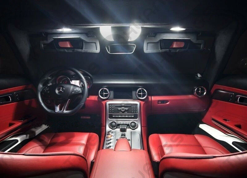 17PC White LED Bulb Interior Light Kit For Mercedes Benz R230 SL300 SL65 AMG Foto 2 de 4